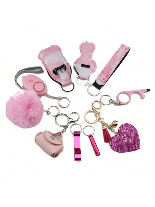 prekis 10 piece safety keychain set