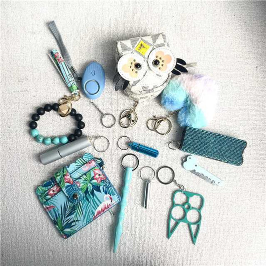 perkis blue-tiful owl keychain set ✨